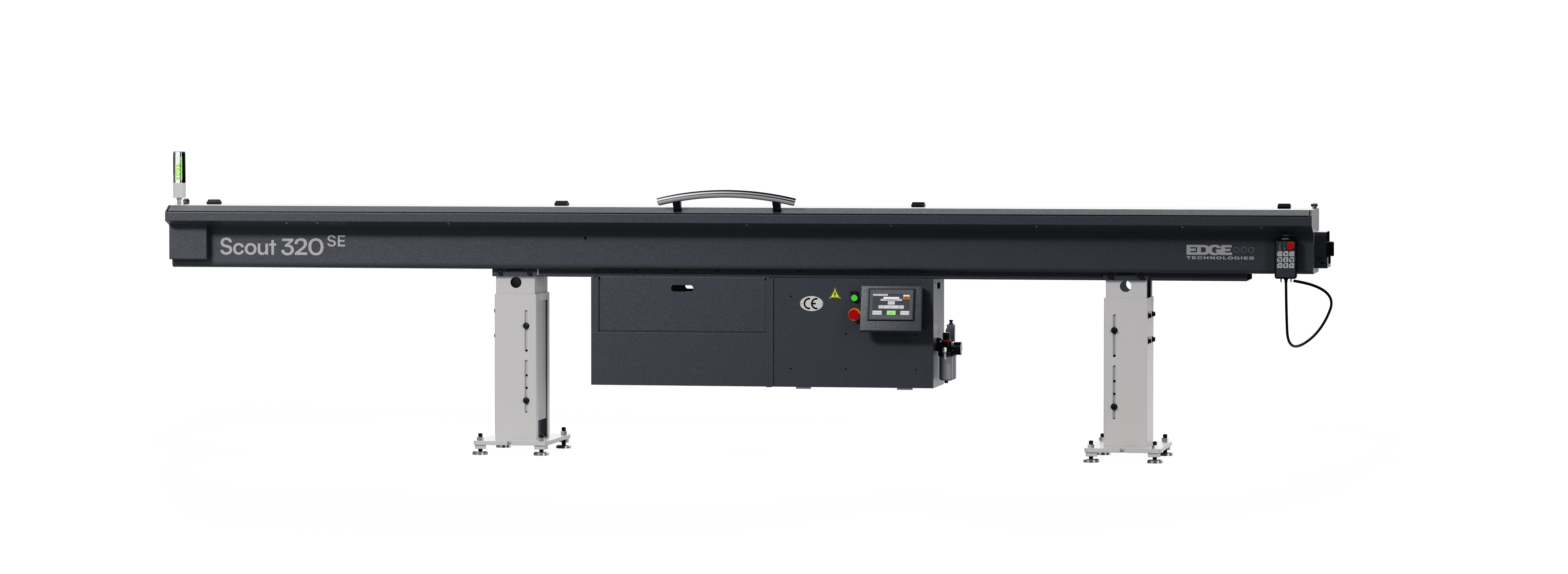 The Scout 320 is a magazine style automatic bar feeder designed for feeding round, square and hexagonal bar stock in lengths up to 12', in a diameter range of 3-27 mm, into CNC lathes. The Scout 320 comes equipped with a Mistubishi controller and Servo drive standard. It also features dual anti-vibration devices that stabilize the bar stock at two critical points between the guide channel and lathe spindle maximizing RPM potential. The polyurethane guide channels increase strength and stability.